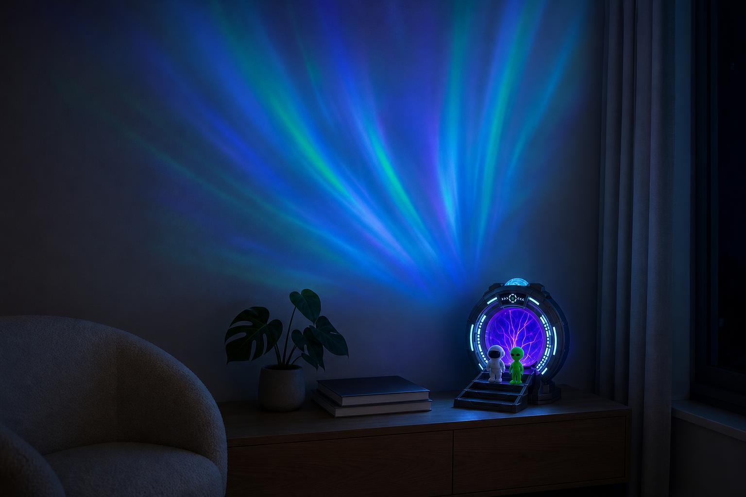 Your living room at eleven at night